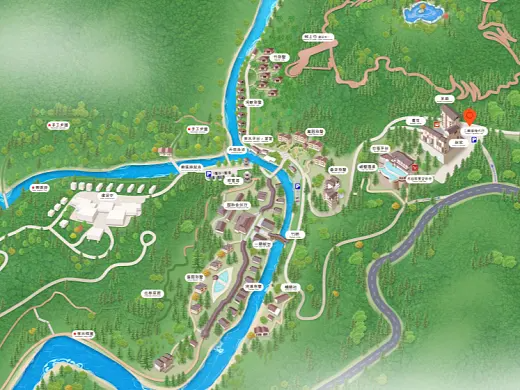 枣强结合景区手绘地图智慧导览和720全景技术，可以让景区更加“动”起来，为游客提供更加身临其境的导览体验。
